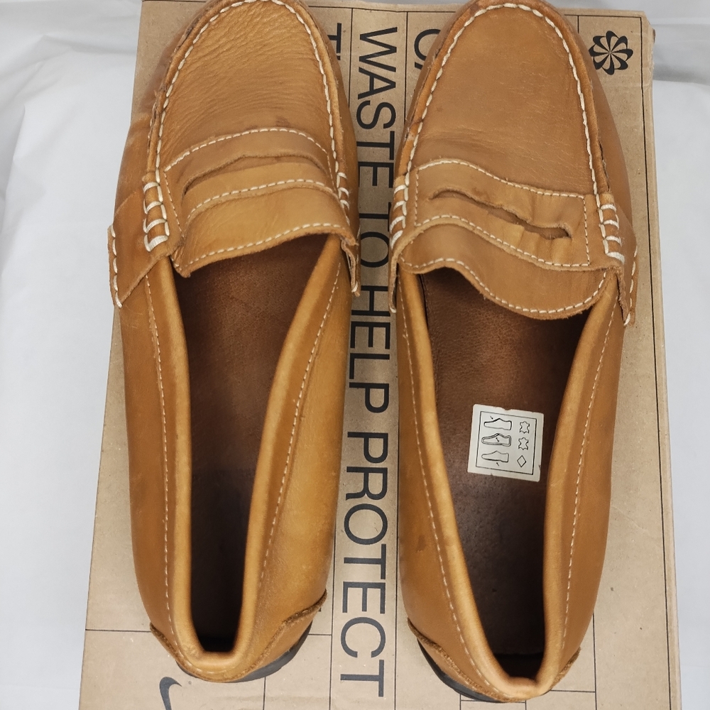 RALPH LAUREN POLO GENUINE LEATHER (TELLY) PENNY LOAFERS KIDS SIZE 4